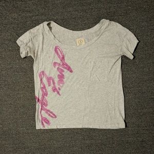 American Eagle graphic script logo tshirt